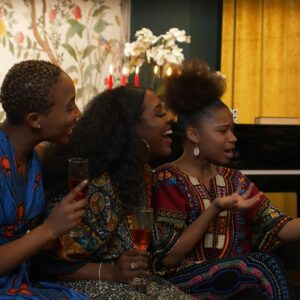 Women Engaged In A Video Call