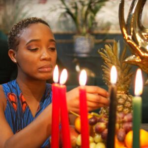 A Woman Eating Fresh Grapes
